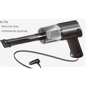 Aspirator Portabil Auto, Flippy, Tip Pistol K7A, Pentru Casa si Masina, Cablu Auto, 36 x 17 cm, Negru - Img 11
