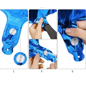 Balon din Folie Flippy, Cifra 2, 81 cm, Pentru Aer sau Heliu, Albastru - Img 4