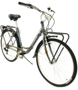 Bicicleta Citadinne Shimano, S2603, 26 inch, Cadru Otel, Gri/Albastru - Img 1