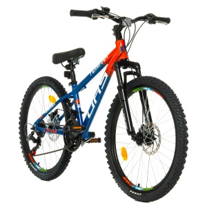 Bicicleta Copii Dhs Terrana 2423 - 24 Inch, Albastru/Rosu - Img 2