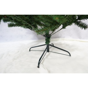 Brad artificial de Craciun, Decorat cu conuri de pin, pentru interior/exterior, inaltime 210 cm, diametru 114 cm, 1057 ramuri, Flippy, verde, suport metalic inclus - Img 4