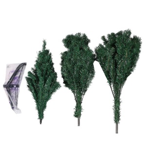 Brad de Craciun artificial cu suport inclus Flippy, 120 cm, 240 ramuri/varfuri, material plastic, suport clasic, fara iluminare, utilizat pentru interior/exterior, verde - Img 5