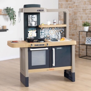 Bucatarie Smoby Tefal Evolutive albastru cu accesorii - Img 4