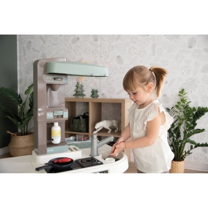 Bucatarie Smoby Tefal Studio XL Bubble albastru cu accesorii - Img 6
