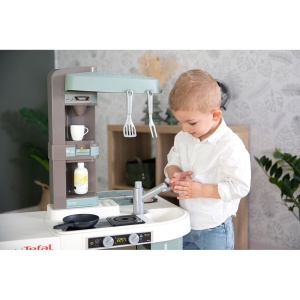 Bucatarie Smoby Tefal Studio XL Bubble albastru cu accesorii - Img 10