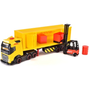 Camion Dickie Toys DHL Heavy Truck 35 cm cu lumini si sunete - Img 6