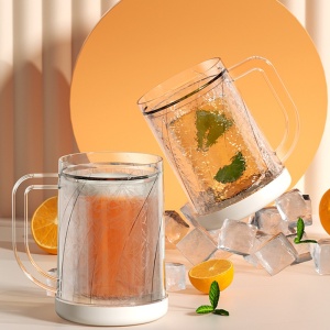 Cana Frigorifica cu Gheata, Flippy, 14.2 x 10.4 x 14.7 cm, Plastic, 800 ml, Transparent - Img 13