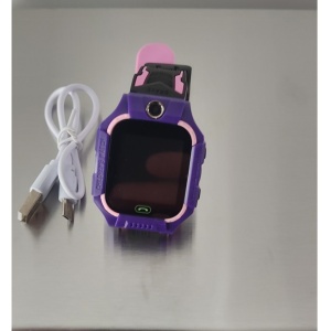 Ceas Smartwatch Flippy, Pentru Copii, Model Q19 Z6, Localizare LBS, Istoric Traseu, Monitorizare Spion, Camera Foto, Lanterna, Chat Vocal, Apel SOS, Roz/Mov - Img 10
