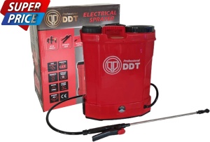 *Cel mai mic pret* Pompa de stropit cu acumulator DDT Profesional 12 L, 12 V, 2.3 MPA, Complet accesorizata