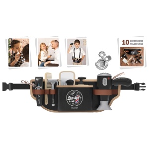 Centura frizer Smoby Barber and Cut negru cu accesorii - Img 3