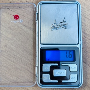 Cercei din Argint 925 Jolie Silver, Model Inimi cu Mama, 12 x 12 mm, 2.8 g - Img 4