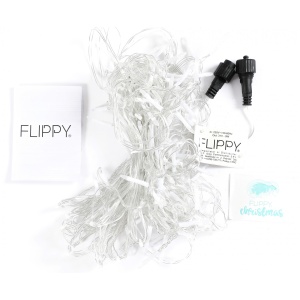 Componenta Instalatie de Craciun Flippy® Tip Franjuri, 8 jocuri de lumini Sectiune 5 m, 143 LED-uri, Interconectabila, Fir Transparent, Alb Rece, Nu contine Transformator ! - Img 5