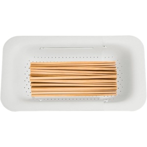 Cos de Scurgere pentru Chiuveta de Bucatarie, Flippy, Plastic, Telescopic, 36x20x5 cm, Alb - Img 8