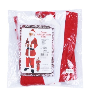 Costum Mos Craciun Flippy® Baiat, 4-6 ani, 5 piese, Polar - Img 2