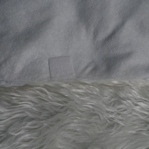 Covor pentru bradul de Craciun White Haipai, diametru 120 cm, blana cu o grosime 7 cm, alb - Img 3