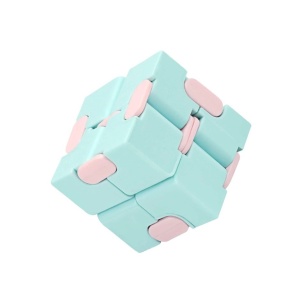Cub antistres, Fidget Toy, Infinity Magic Cube, Albastru/Roz, 4x4x4 cm - Img 1