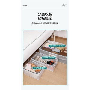 Cutie de Depozitare pentru Pantofi, Flippy, 40x30x21 cm, din Plasa PVC Impermeabila si Cadru de Otel, Pliabila, Fermoar Bidirectional, Transparenta - Img 21
