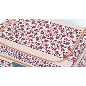 Cutie de Depozitare Pliabila, Flippy, 66 L din Bumbac si In, 52 x 42 x 39 cm, Fereastra Frontala, 2 Usi de Acces cu Fermoar Bidirectional, Cadru Metalic, Suport Baza Stabil din Plastic, Motiv Traditional Model 7 - Img 9