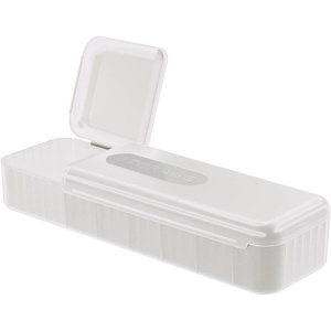 Cutie Organizatoare pentru Cabluri, Flippy, din Plastic, 28 x 9 x 6 cm, Alb - Img 6