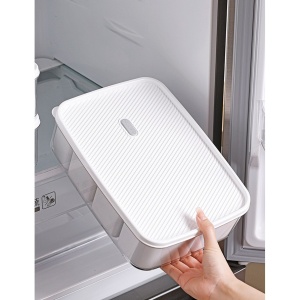 Cutie pentru Depozitare Alimente, Flippy, 8 Compartimente cu Capac, Material PET+PP, 29 x 20 x 9 cm, Alb/Transparent - Img 5