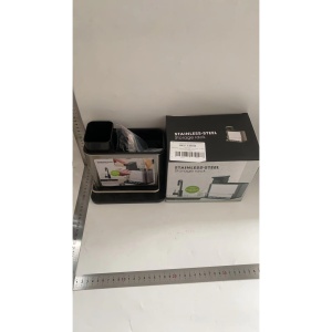 Dispenser Multifunctional, Flippy, pentru Detergent, Sapun, Dezinfectant, cu Suport pentru Ustensile, Negru - Img 2