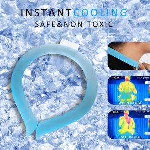 Dispozitiv De Racorire Tip Guler, Flippy, Pentru Scaderea Temperaturii Corpului, Cu Racire Rapida, Reutilizabil, Non-Toxic, TPU, Diametru de 120 mm - Img 5