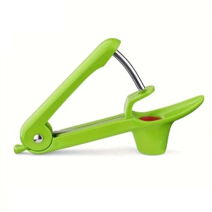 Dispozitiv de Scos Samburi, Flippy, Manual, cu 1 Gaura, pentru Cirese/Masline, 20.5 x 3.8 x 13 cm, din ABS+Otel Inoxidabil, cu Maner, Verde - Img 8