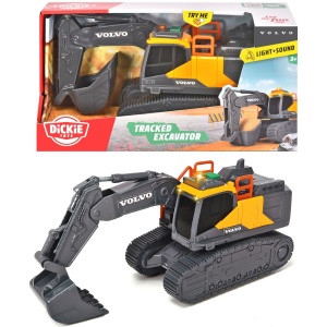 Excavator Dickie Toys Volvo Tracked Excavator 23 cm cu lumini si sunete - Img 8