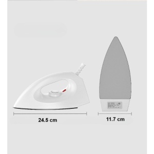 Fier de Calcat Royal, Flippy, 1200W, cu Abur, Talpa Ceramica, Rezervor, Functie Anti Calcar si Auto Curatare, 24.5x10.5x11.7 cm, Alb - Img 6