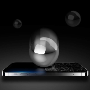Folie de protectie Ceramica Flippy®, Transparenta HD, 9H, pentru Apple iPhone 15 Pro margini negre - Img 6
