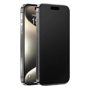 Folie de Protectie, Flippy, pentru iPhone 15 Plus, Full Cover, Matte Ceramics 9D, Anti-soc, Anti-amprenta, Margini Negre, Transparent - Img 1