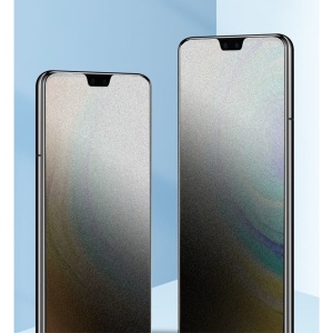 Folie de Protectie, Flippy, pentru iPhone 15 Pro Max, Matte Ceramic Privacy, 9H, Confidentialitate 30°, Anti-Soc, Negru Transparent - Img 3