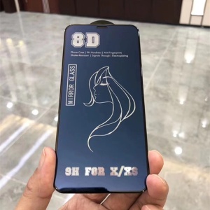Folie de Protectie, Flippy, pentru iPhone 15 Pro Max, Tempered Glass Mirror 8D, Efect Oglinda, HD, Albastru - Img 4