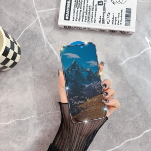 Folie de Protectie, Flippy, pentru iPhone 15 Pro, Privacy Tempered Glass cu Pietricele, ESD, HD, Transparent - Img 5
