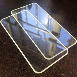 Folie de Sticla Securizata pentru Apple iPhone 15 Pro Max, Flippy, Luminous, Margine Fosforescenta Neon din Silicon, Mat, Anti-Amprenta, Protectie Completa, 9H, Alb - Img 3