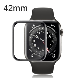 Folie Sticla Apple Watch Series 2/3 42 mm adeziv pe margine Negru - Img 6