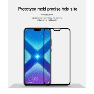 Folie Sticla Flippy® compatibila cu Huawei Y9 2019 111D Negru - Img 8