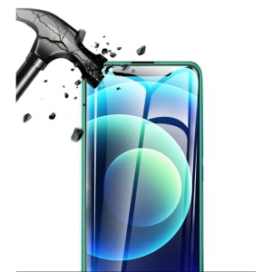 Folie Sticla Securizata Flippy, Luminous, compatibila cu Apple iPhone 12 Pro, Margine fosforescenta verde - Img 8