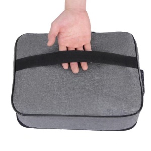 Geanta Flippy pentru Depozitare Acte si Documente, Facturi, Carduri, cu Cod de Securitate, 2 Compartimente, Impermeabila, 37 x 10.5 x 27 cm, Gri - Img 11