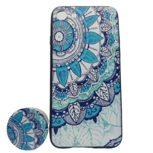 Husa Apple iPhone 7/8 Multicolor Model Frunza + Popsocket inclus - Img 2