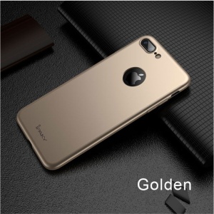 Husa Apple iPhone 8 Plus IPAKY Full Cover 360 Auriu + Folie Cadou - Img 3