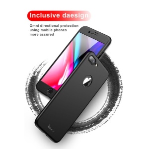 Husa Apple iPhone 8 Plus IPAKY Full Cover 360 Negru + Folie Cadou - Img 10