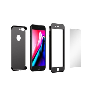 Husa Apple iPhone 8 Plus IPAKY Full Cover 360 Negru + Folie Cadou - Img 20