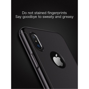 Husa Apple iPhone X Joyroom fata + spate Negru - Img 7