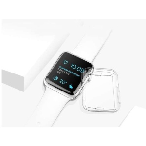 Husa Apple Watch Series 2/3 42 mm Full Tpu 360 Transparent, Flippy - Img 5