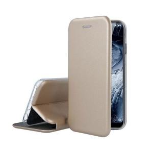 Husa de protectie Flippy compatibila cu Apple iPhone 13 Pro Max Magnet Book Case Auriu - Img 3