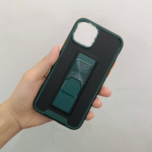 Husa de protectie Flippy pentru Apple iPhone 13 Mini Defender Sergeant Brave cu suport, Verde Inchis - Img 2
