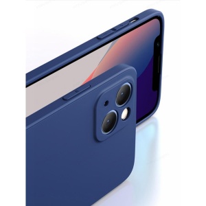Husa de Protectie, Flippy, pentru Honor 70, Liquid Silicone, cu Microfibra pe Interior, Protectie Antisoc, Compatibil Incarcare Wireless, Albastru - Img 3
