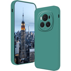 Husa de Protectie, Flippy, pentru Honor Magic 6 Pro, Liquid Silicone, cu Microfibra pe Interior, Protectie Antisoc, Compatibil Incarcare Wireless, Verde - Img 1