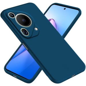 Husa de Protectie, Flippy, pentru Huawei Pura 70 Pro, Liquid Silicone, cu Microfibra pe Interior, Protectie Antisoc, Compatibil Incarcare Wireless, Albastru - Img 3